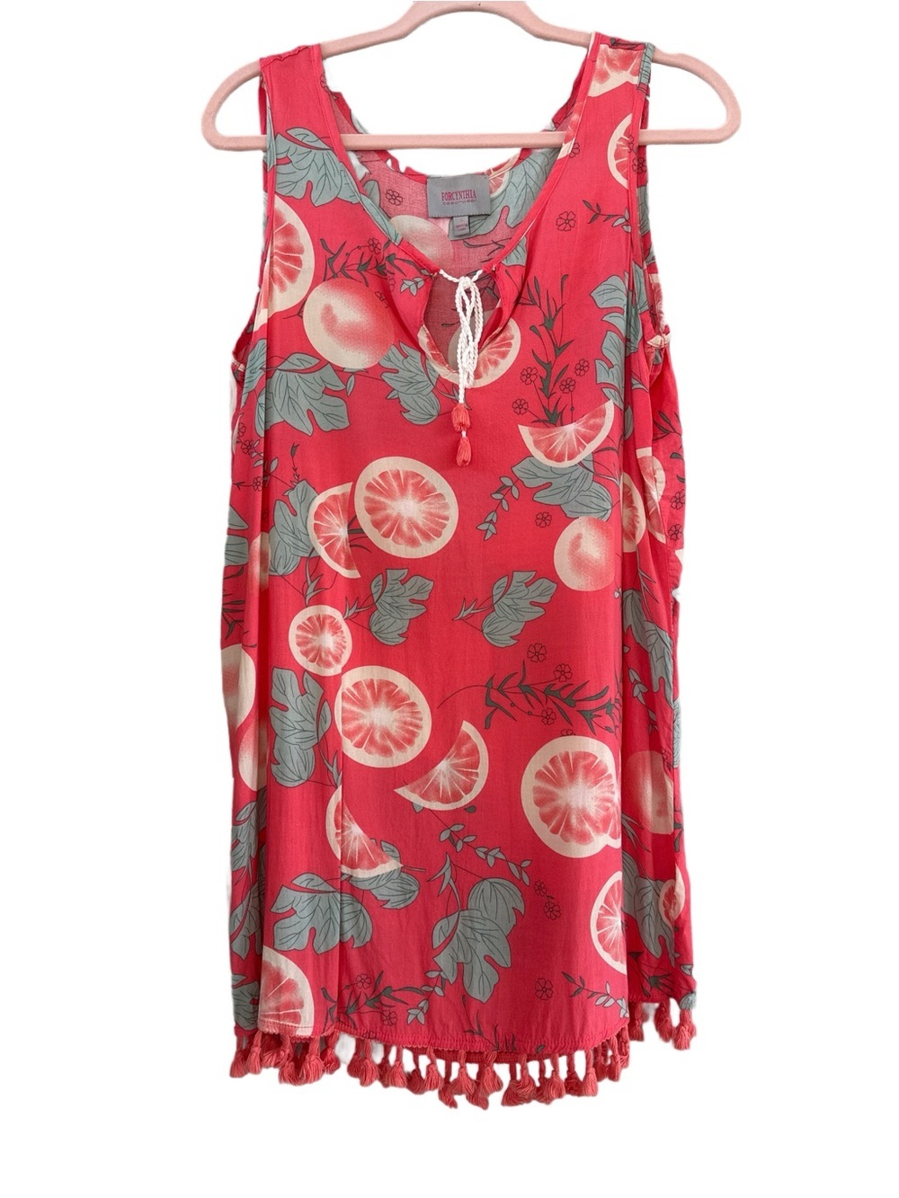 Cute Beach/Pool/Swim Coverup, Coral Pink, Small